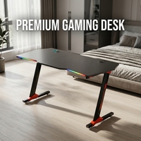 Bureau de jeu ergonomique AOR pour cybercafé et esports, avec effets RGB multiples, en matériau E0, vente en gros usine