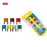 Lot de 10 fusibles à lame 5A 7.5A 10A 15A 20A 25A 30A 35A 40A 32V pour voiture, SUV, camping-car, moto, bateau