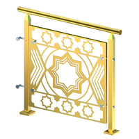La rampe extérieure solide de luxe de balustrade de balcon de garde-corps en aluminium Offre Spéciale d'escalier découpent des modèles pour la villa