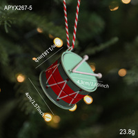 Pendentif de Noël en fer Père Noël cerf Boules de décoration d'arbre de Noël pour accessoires d'arbre de Noël