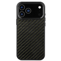 Étui de téléphone en fibre forgée de luxe 2025 de haute qualité pour iPhone 17 Pro Max, fin, ultra léger, accessoires de téléphone professionnels