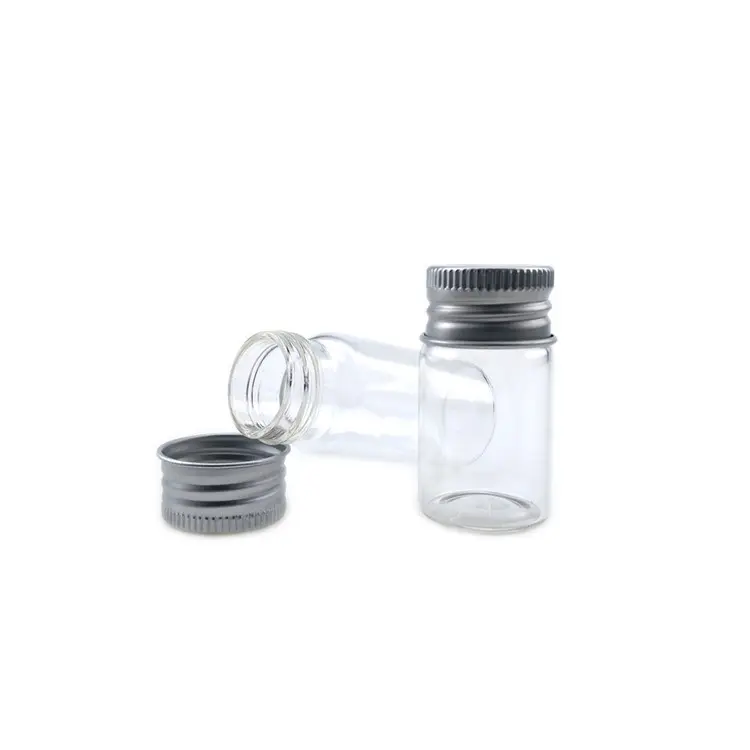 Luxus 1 ml 2 ml 3 ml leeres Ätherisches Öl Glas klare Flaschen mini braunes Glas Parfüm-Probenflaschen mit innerem Stecker Schraubverschluss