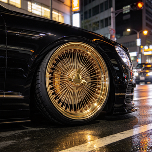 Auron <b>Aluminum</b> Alloy Wheel 5.5x17 Gloss Black <b>Mesh</b> Design One Piece Cast for Passenger Car Retrofit Upgrade Forged Golden Wheels - Product Image 5