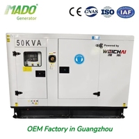 Générateur diesel silencieux 20kVA-100kW 3 phases 50Hz avec option ATS pour usage domestique