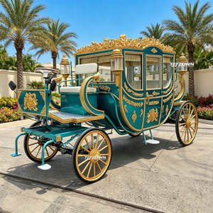 Magnifique calèche royale décorée à la main, style européen noble, pour grandes célébrations, décoration de paysage d'hôtel - Product Image 1