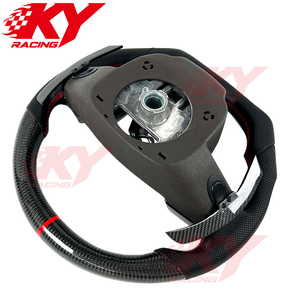 Accesorios Interiores para Automóviles Cadillac CTS-V CTS Coupe 2008-2014, Volante Deportivo de Fibra de Carbono LED para ATS ATS-V XT6 XTS - Product Image 3