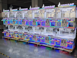 नए 4 खिलाड़ी टॉय क्लाव क्रेन हड़प मशीन बहु व्यक्ति डबल परत छोटे खिलौना क्रेन क्लाव मशीन सिक्का डॉल पार्क के लिए खेल संचालित करता है - Product Image 6