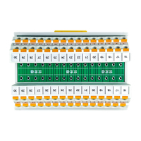 Shimede SMD-D30-2-TT 24VDC Bloc de bornes en ligne 30 canaux, type à ressort double couche, à visser, pour contrôle industriel