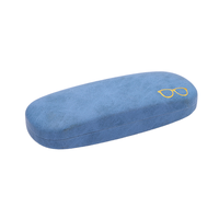 Étui à lunettes rectangulaire en fer, motif gaufré, écologique, tendance, boîte de rangement portable avec fermeture magnétique, rigide