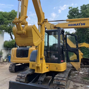 Excavadora usada Komatsu Pc55 Pc55mr-2  Pc55mr-2 Mini con certificación CE y orugas de goma. Excavadora Komatsu Usada Pc35 - Product Image 1