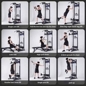USA Mairun Commercial Multi-Functional Steel <b>ABS</b> Engineering Plastic Cable Crossover Trainer Machine-Portable Durable - Product Image 2