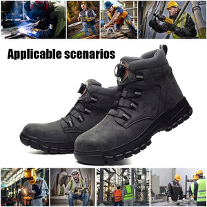 Bottes de sécurité classiques pour hommes Unstoppable Security, anti-écrasement et anti-perforation, avec embout en acier. - Product Image 4