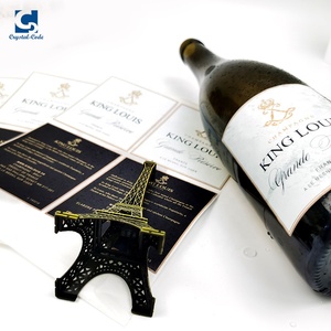 Labels <strong>Pewter</strong> Cup <strong>Sheet</strong> Lenticular Sweet Luxury Packaging Foil Embossed High End Printing for Bottle White With Wine Label - Product Image 2