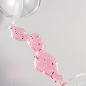 Bicchiere di vino <span class=keywords><strong>rosso</strong></span> con gambo di <span class=keywords><strong>cactus</strong></span> colorato di alta qualità unico - Product Image 2