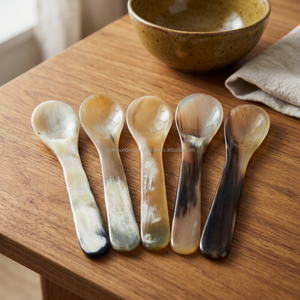 Buffalo Horn <b>Spoon</b> Handmade Classic Design Eco-Friendly Kitchen <b>Serving</b> <b>Spoon</b> From Falak World Export - Product Image 4