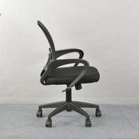 Chaise de bureau en maille noire, vente en gros directe d'usine, design moderne réglable, siège en tissu, best-seller
