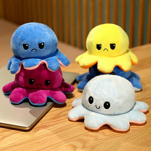 Juguete de Peluche de <span class=keywords><strong>Pulpo</strong></span> Reversible, Almohada de <span class=keywords><strong>Pulpo</strong></span> de Peluche, Venta Caliente, MOQ Bajo - Product Image 2