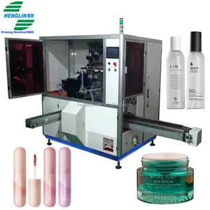 Máquina de impressão automática da tela de seda do CNC do tubo plástico macio do frasco cosmético com elevada precisão do CCD que posiciona o sistema