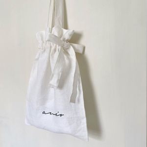 Customizable Eco-Friendly Packaging Bag 100% Organic <b>Drawstring</b> <b>Pouch</b> With Tote - Product Image 1