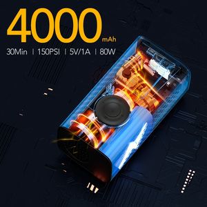 HF-005 2025 नवीनतम पोर्टेबल कार एयर पंप तेजी से मुद्रास्फीति कॉर्लेस एयर पंप डिजिटल डिस्प्ले दबाव मुद्रास्फीति - Product Image 6