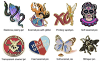 Meilleures ventes : Badges, broches et épingles de revers carrés en métal émaillé argenté, personnalisables par impression typographique et couleur personnalisée, pour les fêtes