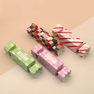 Lujo personalizado Navidad Mini pequeño papel embalaje regalo boda caja de dulces - Product Image 2