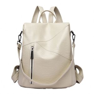 Sac à dos scolaire pour femme personnalisable en nylon avec panneau solaire intégré, résistant à l'eau, port USB, fermeture éclair - Product Image 1