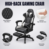 Chaise de jeu inclinable ALINUNU pour usage domestique, vente en gros directe d'usine, avec appui-tête plus large