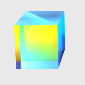 Ánh sáng khối màu kết hợp lăng kính phân cực trang trí tách lăng kính giảng dạy thí nghiệm kính quang học lăng kính - Product Image 3