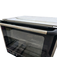 Oven konveksi dapur rumah tangga elektrik Mini, 3 nampan otomatis sirkulasi udara panas, pembersihan mudah untuk Pemanggang