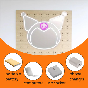 Luz LED de Neón con Diseño de Kuromi, Brillo Ajustable, Tamaño Personalizado, Impermeable IPX3, Multicolor, para Hogar, Centro Comercial, Bar, Edificio - Product Image 5