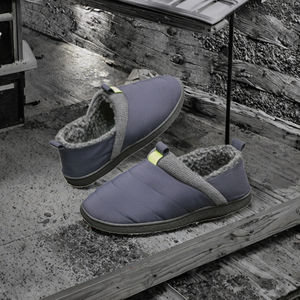 Pantuflas Cálidas y Cómodas para Hombre, de Invierno, con Espuma Viscoelástica, Dos Tonos, Forro de Piel, para Interiores y Exteriores - Product Image 2