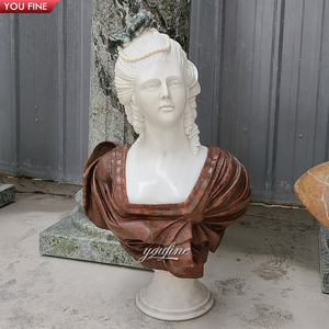 Scultura <span class=keywords><strong>Statua</strong></span> Personalizzata di <span class=keywords><strong>Busto</strong></span> Femminile in Marmo Naturale - Product Image 3