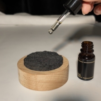 Diffuseur d'arômes en pierre de lave volcanique naturelle, acceptant les formes personnalisées : cube, pierre ronde, pierre en forme de gâteau