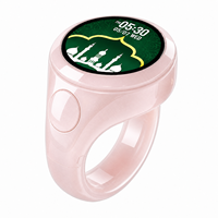 IFAYRID 2026 Neues Modell Smart Muslimischer Gebetsring mit LED-Farbbildschirm, Wecker, App-Steuerung, Magnetisches Laden, IP67