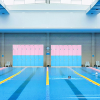 Zhongyi Casiers en plastique ABS modulaires de taille/couleur personnalisés pour les bureaux casier d'employé de gymnase d'école démontable et assemblé