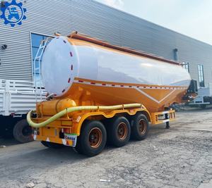 รถกึ่งพ่วงถังผงเหล็กขนาดใหญ่รถขนพิเศษ - Product Image 4