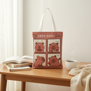 Borsa in tessuto Capybara 32x36 cm dal design carino per l'uso quotidiano - Product Image 3