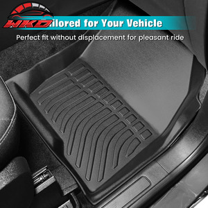 Tapis de sol 3 pièces toutes saisons pour Ford Edge 2015-2024, 5 places, revêtement en tapis - TPE 3D moulé, imperméable - Product Image 6