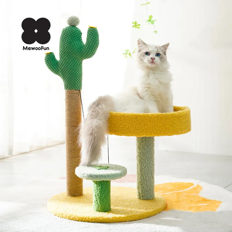 MewooFun, высококачественный стратчер для кошек, мини-милый кот, лазанье по дереву