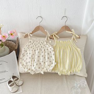 Tenues d'été pour filles RTS, nouvelle collection, combinaison en coton à imprimé étoiles, ensemble de combinaison, <span class=keywords><strong>gilet</strong></span> floral mignon, tenue deux pièces pour bébé - Product Image 5