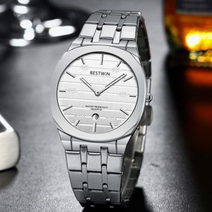 Reloj Elegante de Negocios para Hombre de Lujo - Movimiento Ronda, Correa de Acero Inoxidable, Resistente al Agua 30M, Esfera con Manecillas Luminosas, Venta al Por Mayor - Product Image 4