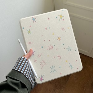 Funda para <span class=keywords><strong>iPad</strong></span> con diseño de estrella de estilo coreano, con ranura para lápiz, soporte giratorio anticaídas para <span class=keywords><strong>iPad</strong></span> Pro/Air/Mini - Product Image 2