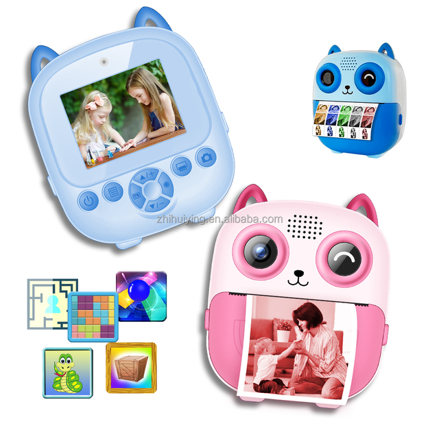 Hot Sale Mini Smart Instant Print Camera Toy for Kids Gift Video Recorder Thermal Photography Camera Photo Paper Printer Camera