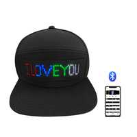 Cappellino da Baseball Intelligente con Display LED Personalizzabile, Messaggi Scorrevoli Programmabili tramite App