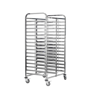 Cấp Thực Phẩm 201 Thép Không Gỉ Nướng Khay Giá Thương Mại Bánh Xe Tay Xe & Xe Đẩy Bánh Làm Mát Xe Đẩy - Product Image 1