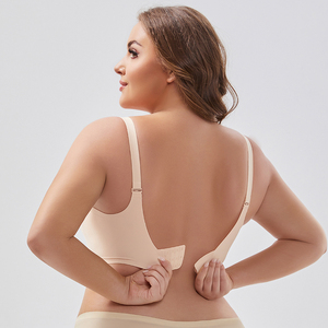 <span class=keywords><strong>Sujetador</strong></span> de gelatina sin aros de copa completa <span class=keywords><strong>Sujetador</strong></span> inalámbrico cómodo para mujer <span class=keywords><strong>Sujetador</strong></span> sin costuras - Product Image 5