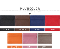 Porte-cartes pour femme Baellerry, nouveau modèle, design minimaliste fin en cuir PU