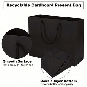 Custom Made Recyclable Small Kraft Paper Shopping <b>Bags</b> Laminated Offset Print Business <b>Wedding</b> Party <b>Gift</b> Packaging <b>Bags</b> - Product Image 3