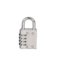 Serrure de code de cadenas de mot de passe de réinitialisation numérique de sécurité à 4 chiffres de haute qualité pour le logo de sacs de bagages pour l'usage extérieur d'hôtel de gymnase d'école